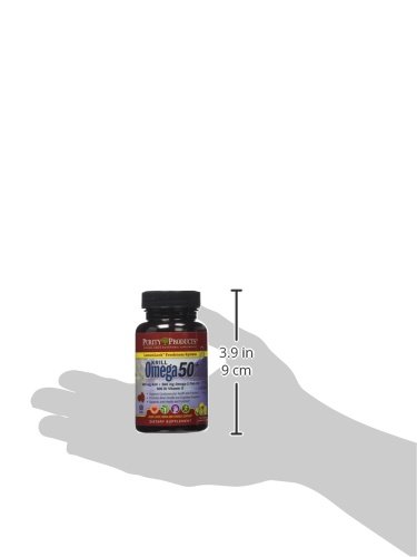 Purity Products Krill Omega 50 (Krill + Fish Oil Blend 1000mg + Astaxanthin 500mcg + Phospholipids 200mg + Vitamin D 500 IU) - 60 Mini Softgels