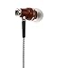 Symphonized NRG 2.0 Premium Genuine Wood in-Ear Noise-isolating Headphones|Earbuds|Earphones with Innovative Shield Technology Cable and Mic (Silver)