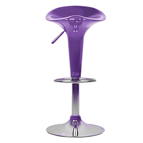 tabouret de bar aubergine