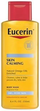Eucerin Calming Body Wash Daily Shower With Oil, 8.4 oz (Pack of 2)