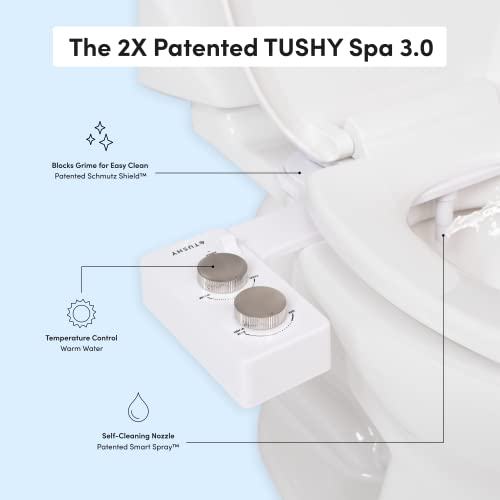 Tushy Warm Water Spa Bidet Attachment Self Cleaning Fresh Water