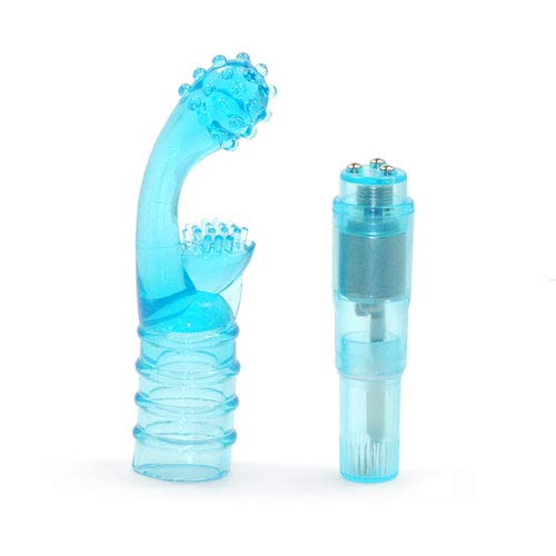 BeHorny Bullet Vibrator Sex Toy Mega Power Mini Vibrator G-Spot and Clitoris, Blue