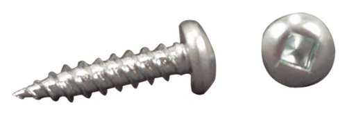 AP Products 012-PSQ500 W 8 X 1-1/2 White Pan Head Square Recess Screw - Pack of 500