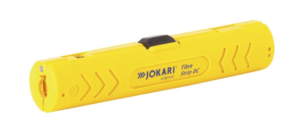 Jokari 30700 Fibre-Strip DC Cable Stripper, Yellow