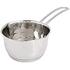 Küchenprofi Steelpan 12 cm, 500 ml, roestvrij staal, boterpannetjes, inductie, melkpan met schenktuit, met praktische…