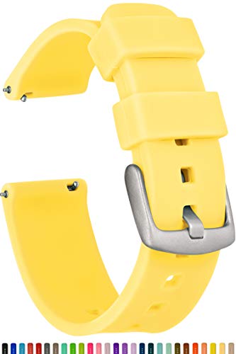 GadgetWraps 20mm Gizmo Watch Silicone Watch Band Strap with Quick Release Pins – Compatible with Gizmo Watch, Amazfit, Samsung, Pebble – 20mm Quick ...