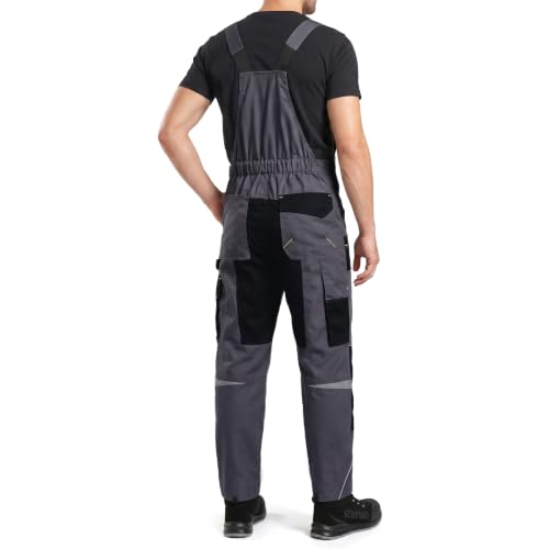 Stenso Men's Work Bib Prism – Heavy Duty with Numerous Pockets