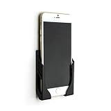 Damage-free Wall Mount for iPhone 7, 7 Plus, 6, 6 Plus, 6S, and 6S Plus with 3M Command Strip Adhesives; Koala Mount Wall Dock by Dockem, compatible with iPhone 6, iPhone 6 Plus, and much more (black)