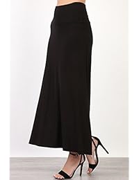 Falda maxi de cintura alta para dama