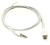 Wpeng Micro-USB to 3.5mm Audio Car AUX Cable for Samsung Galaxy S3 i9300 S2 i9100 i9220 (3.2 Feet = 1 Meter) (White)