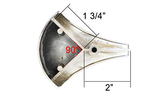 BornWinner Pool Table Rail Casting Cap with Chrome Finish - 6 PCS Set (Chrome Plated) - Thumbnail 2