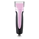 Andis Excel Pro-Animal 5-Speed Detachable Blade Clipper Kit in Frustration Free Packaging - Professional Animal/Dog Grooming, Pink, SMC (65425)