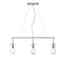 Effimero Pendant Lighting for Kitchen Island | Brushed Nickel Small 3 Pendant Light LL-P331-BN