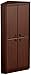 South Shore 4-Door Corner Armoire for Small Space with Adjustable Shelves, Royal Cherry