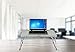 Milliard Aluminum Laptop Foldable Table, Breakfast in Bed Tray, Standing Desk and Couch Desk for Home Office and Travel – Folds in Half with Interior Storage Space Durable.