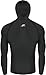 New 108 Take Five Mens Hoodie Mask Sports Compression Skin Tight Top Black