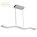38W Acrylic Wave Chandelier Modern led Lamp for Dinning Room Kitchen Living Room Bedroom Cool White= 6000K Wave Shape 38W
