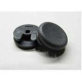 任天堂 3DS 3DSLL共通 アナログスティック・グリップ・キャップ 黒 樹脂製