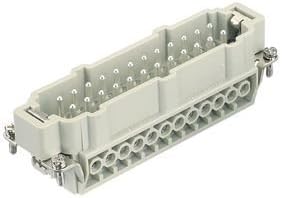 HARTING 09 33 024 2601 RECTANGULAR HAN INSERT, PLUG 24WAY SCREW