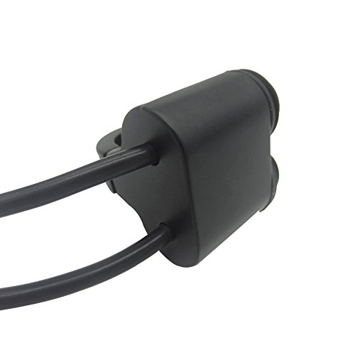Motorcycle Handlebar Double Control Switch Button Headlight Hazard Brake Fog Light ON OFF Switches With Red Indicator Light