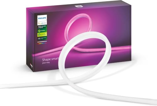 White & Color Ambiance Outdoor Lightstrip extérieur 5m, Ruban led extérieur compatible avec Alexa, Google Assistant et Apple Homekit, Bande led Hue modelable