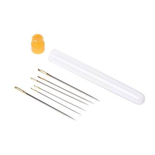 Susuntas 28pcs Bookbinding Tools Starter Tools Set Bone Folder Paper Creaser Waxed Linen Thread Wood Handle Awl Large-eye Needles for Handmade Books Bookbinding and Sewing Supplies