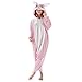 Emolly Fashion Adult Bunny Animal Onesie Costume Pajamas for Adults and Teens (X-Large)