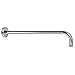 Purelux Extra Long Stainless Steel 16 Inch Replacement Shower Arm with Flange, Chrome finish, primary