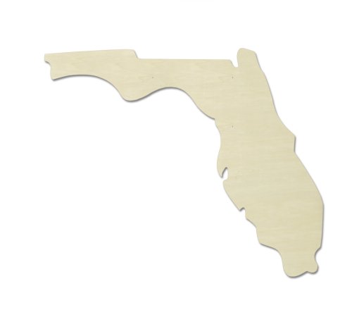 UNFINISHEDWOODCO Unfinished State Wood Cutouts, "Florida"