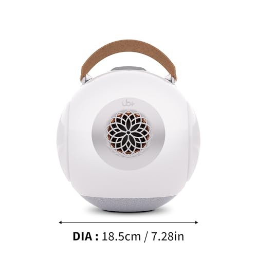 UB+ dB1 doubleBASS Bluetooth Speaker, Hi-Fi, Deep Bass, Waterproof, Portable, Wireless, 40W, 20H Playtime, Long Battery, IPX5, Bluetooth 5.3, EQ, TWS, Type-C, AUX, Support for stands(Glossy White)