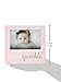 Little Blossoms by Pearhead Photo Frame, Born to Sparkle Keepsake, Baby Girl Nursery Gallery Wall, Pink