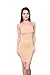 Free to Live 4 Pack Women's Full Slip - Seamless Stretchy Spaghetti Strap Mini Dresses