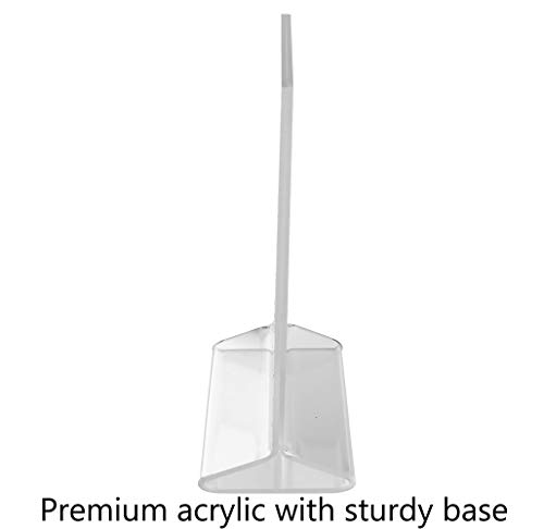 ChefLand 5" X 7" Acrylic Sign Holder/Clear Table Card Display/Plastic Upright Menu Ad Frame (Pack of 12) - Thumbnail 3