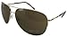 Kenneth Cole Reaction Half Rimless Aviator Sunglasses, Gold/Brown