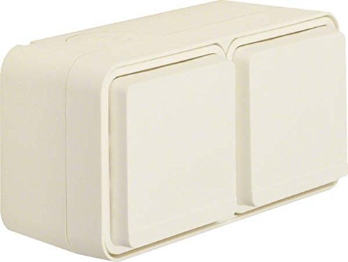 Berker Schuko socket 2-socket 47843512 horizontal polar white W.1 socket 4011334404286