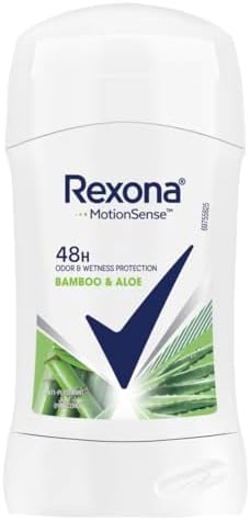 Rexona Women Antiperspirant Deodorant Stick, 48 hour sweat & odor  protection, Bamboo & Aloe, with MotionSense technology, 40g price in Saudi  Arabia | Amazon Saudi Arabia | kanbkam