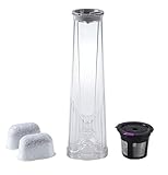 K2.0 Water Filter Replacement Starter Kit for Keurig 2.0 with 2 Charcoal Water Filter Cartridges, 1 Water Filter Assembly and 1 Reusable K Cup