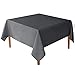 Hiasan Square Tablecloth - Waterproof and Spillproof Dining Room Washable Polyester Table Cloth for Dining Room, 54 x 54 Inch, Grey