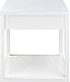 Ameriwood Home Parsons End Table with Drawer, White