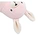 Miniso Cute Bunny Rabbit Stuffed Animals Plush Pillow Toy Gift for Kids, Pink, 12