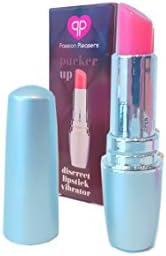 Pucker Up Lipstick Vibrator (Discreet) Requires 1 x AAA (1.5) battery (not included) (Silver)