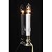 Darice 656729986370 6206 Brass Plated Candle Lamp with On/Off Sensor (2), White