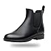 babaka Women Rain boots Waterproof Ankle Garden Shoes Anti-slip Chelsea Booties Black 8.5 B(M) US