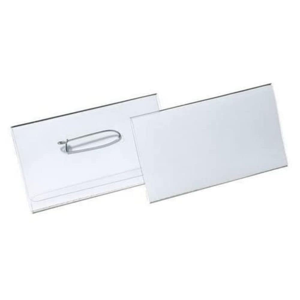 Durable Pin Name Badge 40 x 75 mm (Pack of 100)