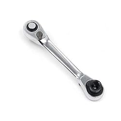 Geesatis 1/4 Inch Mini Double Headed Ratchet Wrench