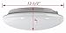 eSenlite Flush Mount Ceiling Light - 180 LED 18W (100W Incandescent Bulbs Equivalent) 1200LM 3000K Energy Saving Warm White Smart Motion Activated Ceiling Light Fixture