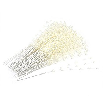 ULTNICE White Pearl Bead Stick 100Pcs Pearl Stick Pin Floral Pick Flower Bridal Wedding Bouquet Decoration Table Centerpiece