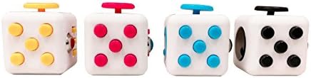 Desk Toy Fidget Cube Relieves Anxiety Stress Puzzle Toy 4 Colors Combo Set pink/white yellow/white blue/white black/white