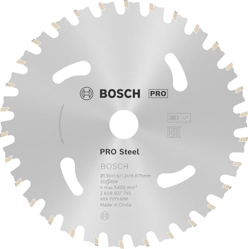 Bosch 1x PRO Steel cordless Kreissaegeblatt, 136 x 1,6 x 15,875 mm
