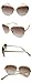 Good Bag Women's Oversized Sunglasses Metal Fram Colored Lens Uv400 Protection Sunglasses